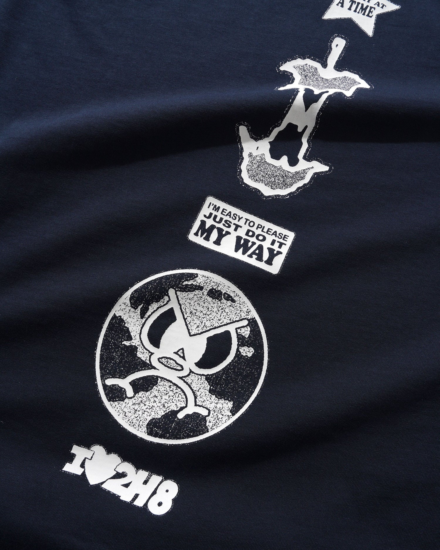 Pins Tee, Navy