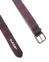 Plaid Belt, Maroon
