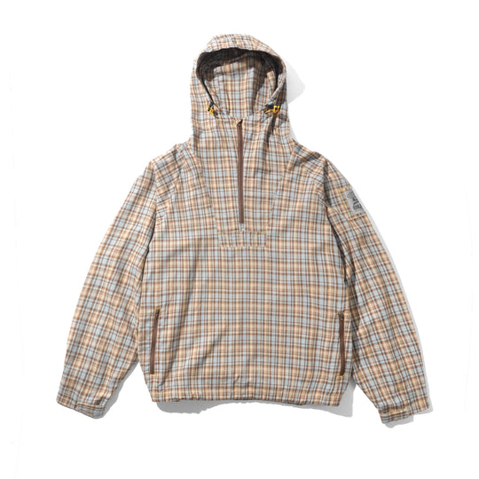 Plaid Equipment Anorak, Sky / Tan