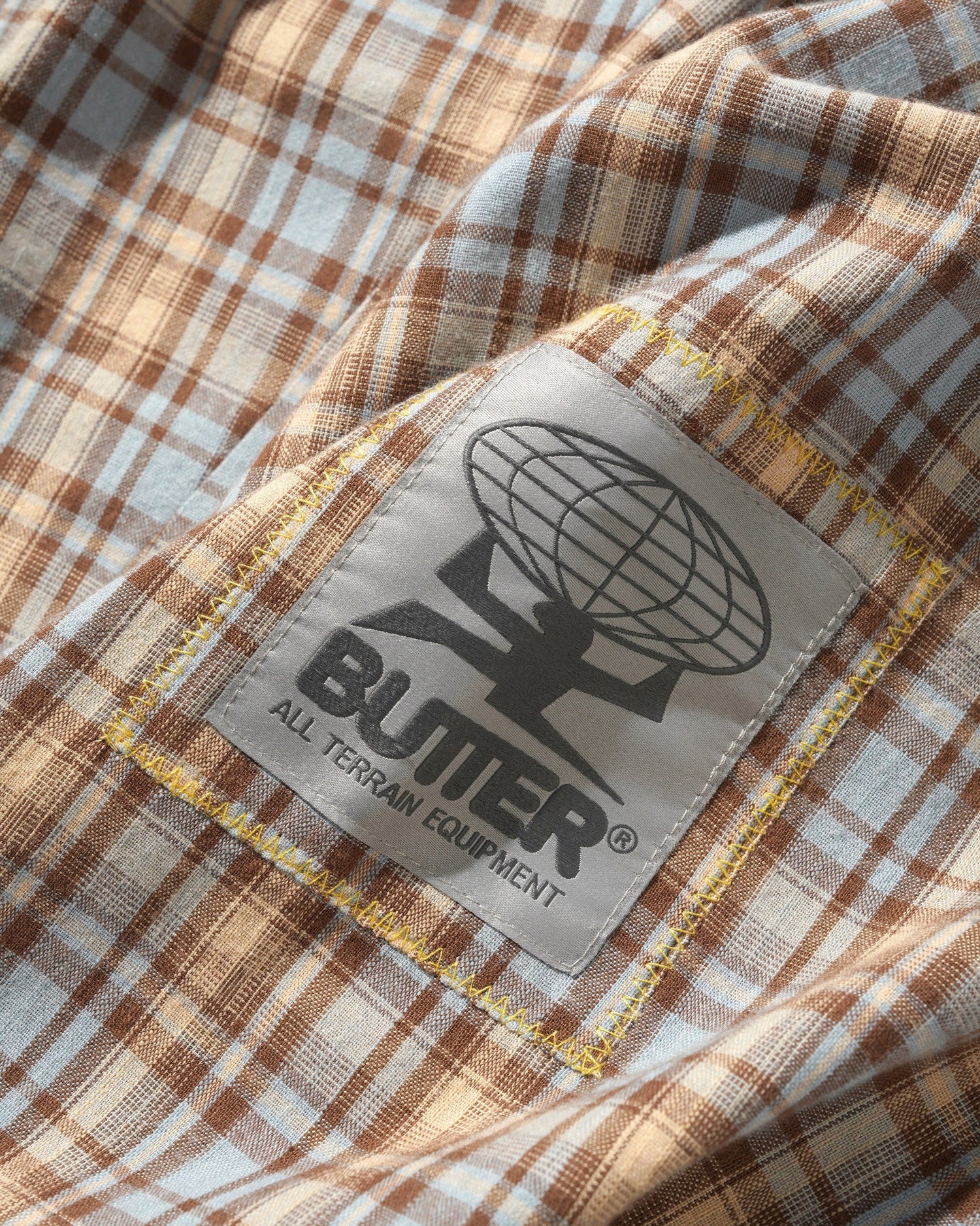 Plaid Equipment Anorak, Sky / Tan