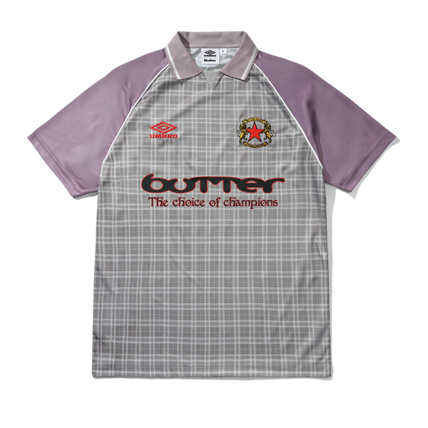 Butter Goods Plaid Jersey, Berry / Stone
