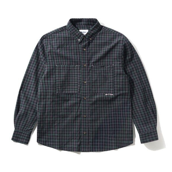 Butter Goods Plaid Shirt, Navy / Forest