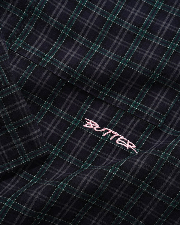 Butter Goods Plaid Shirt, Navy / Forest