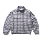 Plaid Nylon Jacket, Grey