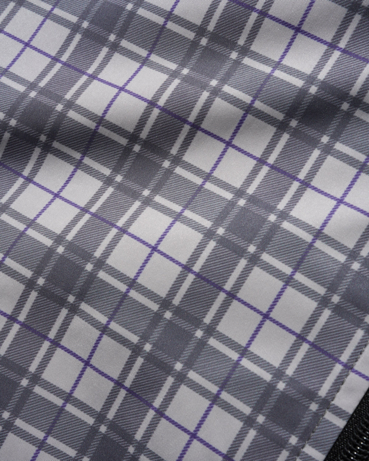 Plaid Nylon Jacket, Grey
