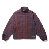 Plaid Nylon Jacket, Maroon