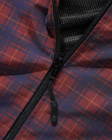 Plaid Nylon Jacket, Maroon