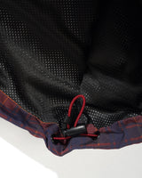 Plaid Nylon Jacket, Maroon