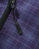 Plaid Nylon Jacket, Navy