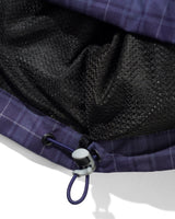 Plaid Nylon Jacket, Navy