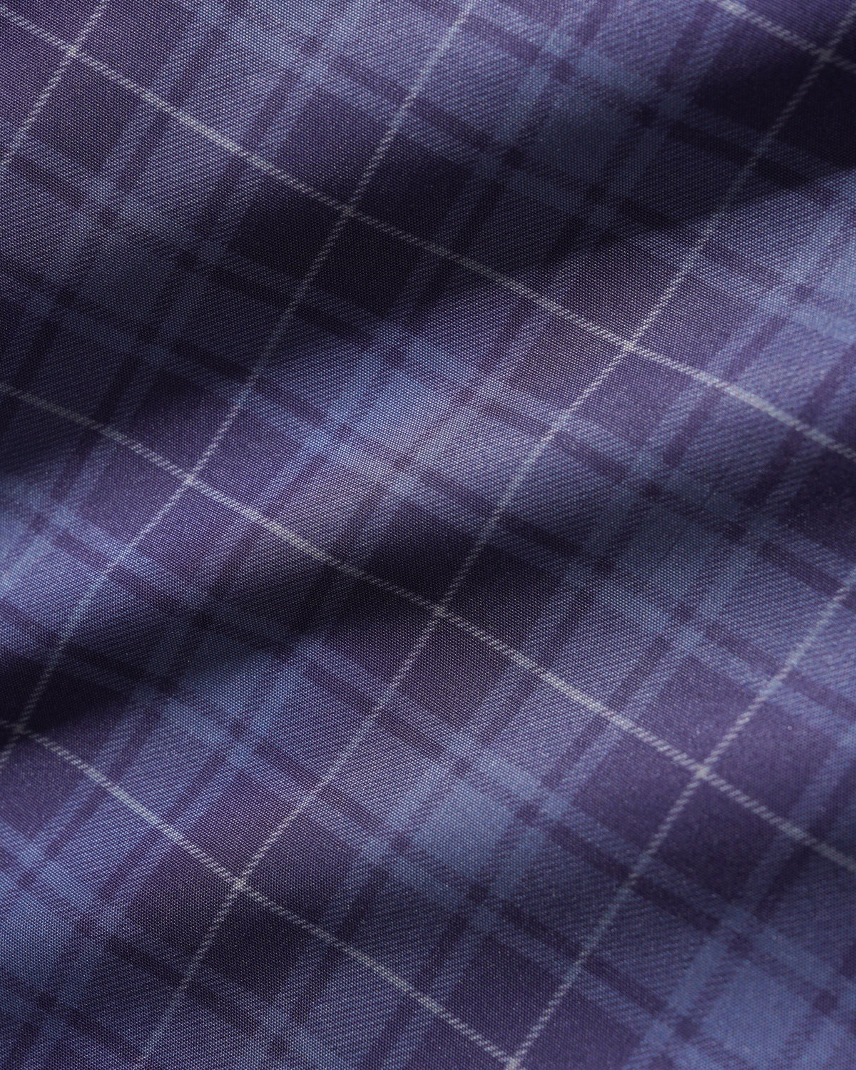 Plaid Nylon Jacket, Navy