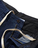 Pleated Shorts, Herringbone Denim