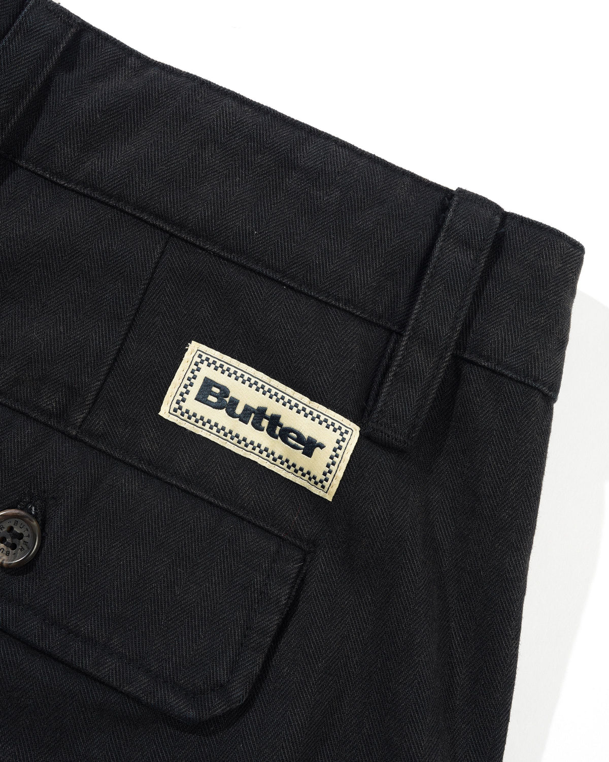 Pleated Shorts, Washed Black