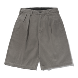 Pleated Shorts, Washed Charcoal