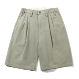 Pleated Shorts, Washed Fatigue