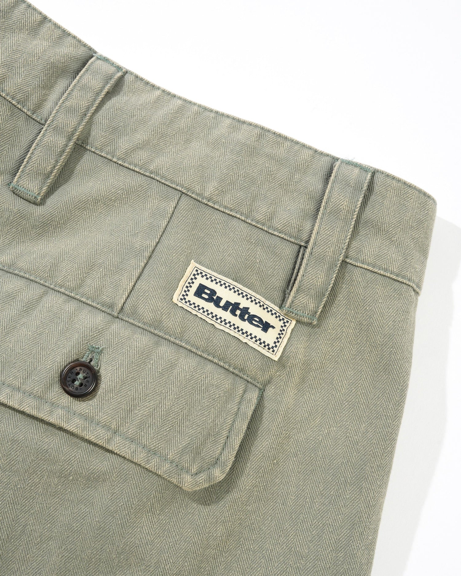 Pleated Shorts, Washed Fatigue