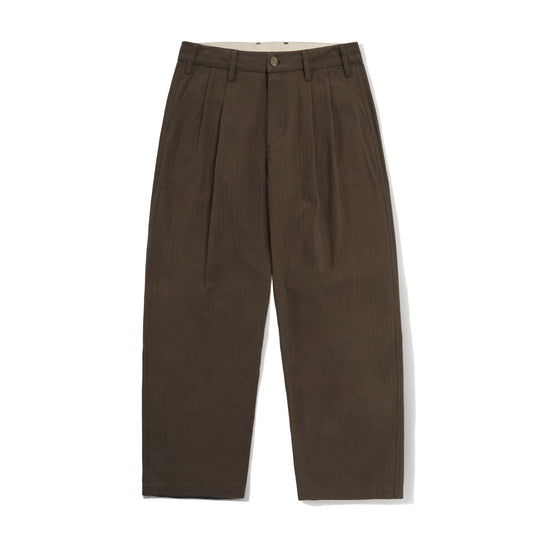 Pleated Trousers, Chocolate