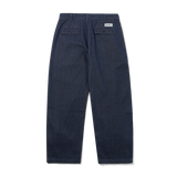 Pleated Trousers, Herringbone Denim