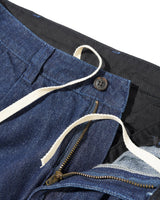 Pleated Trousers, Herringbone Denim