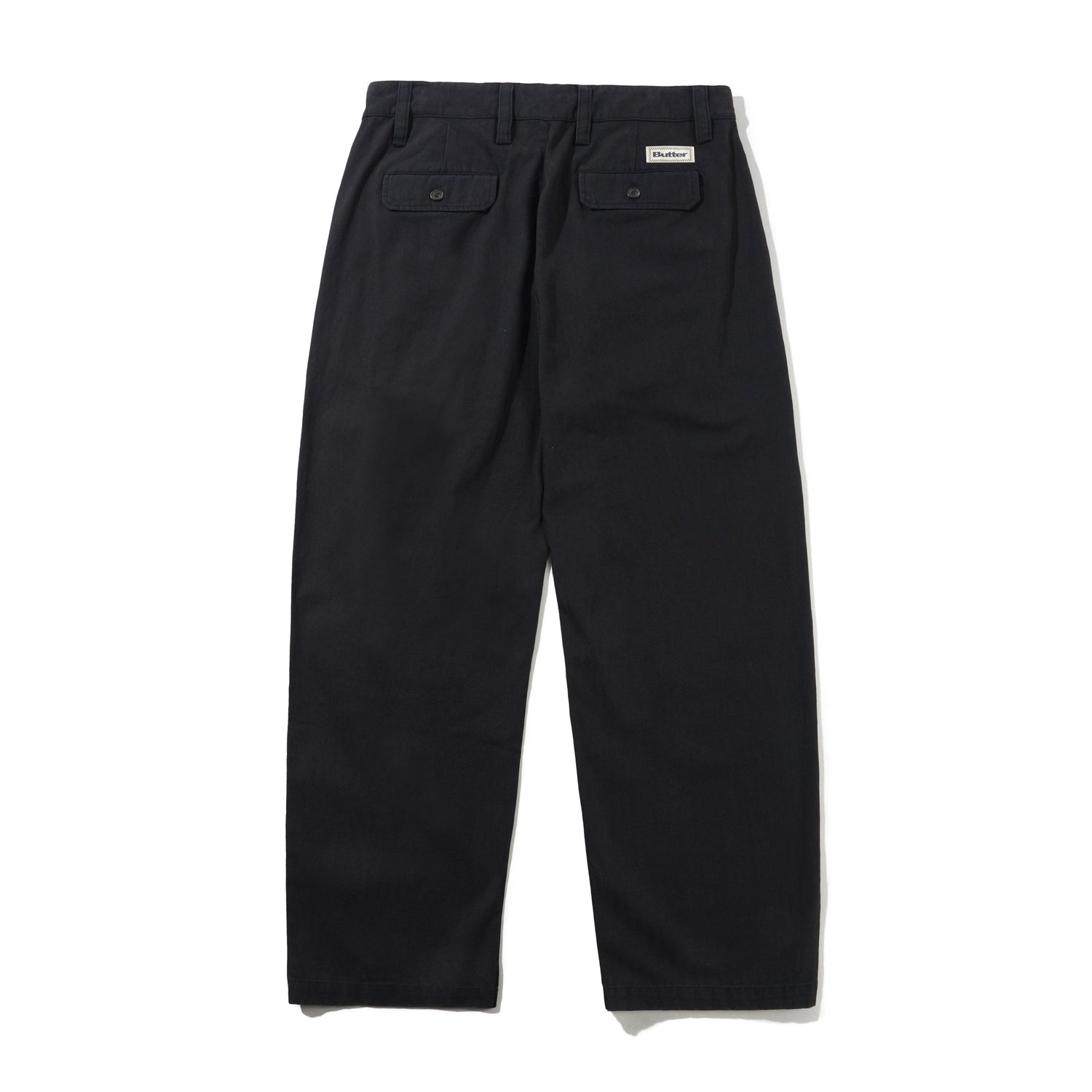 Pleated Trousers, Washed Black