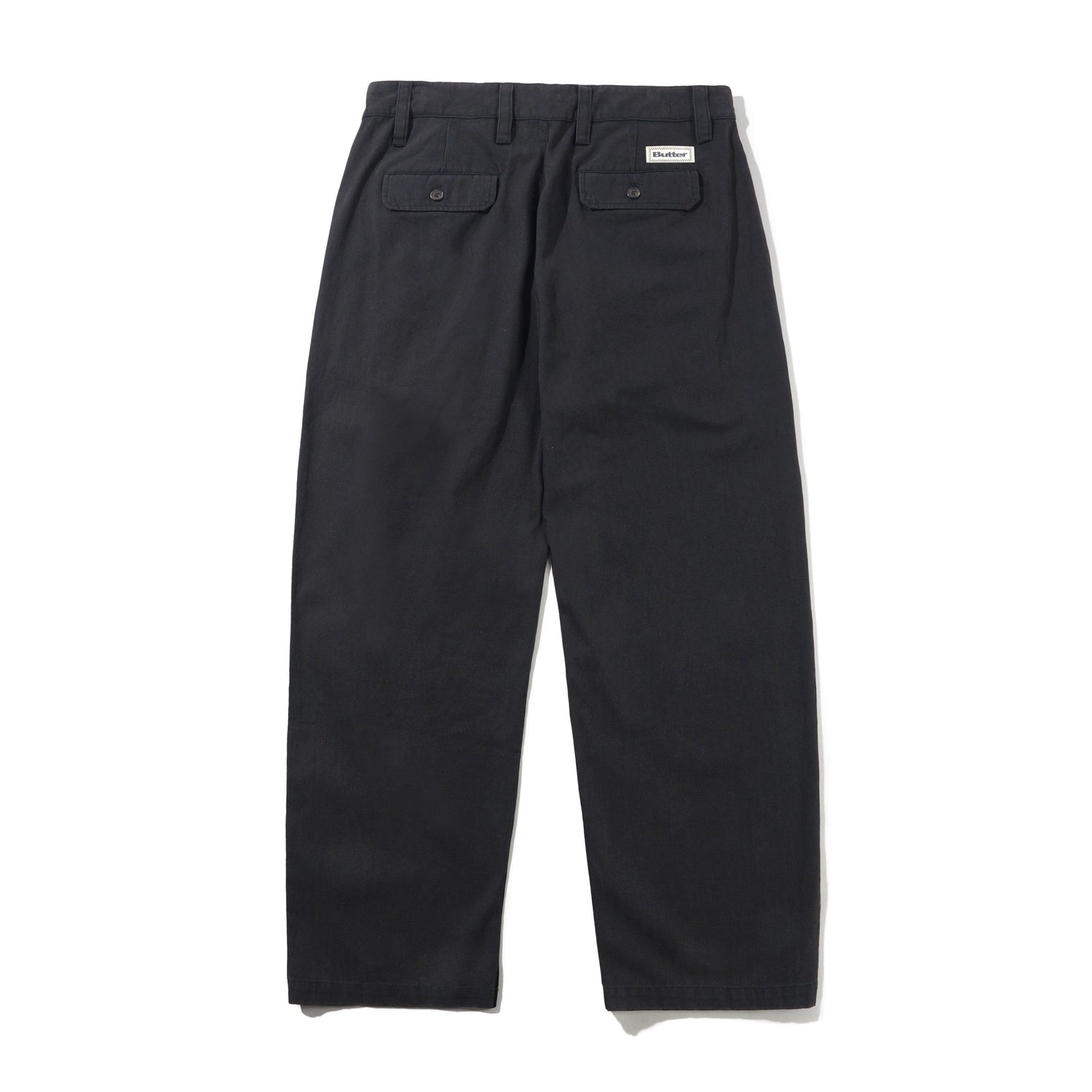 Pleated Trousers, Washed Black
