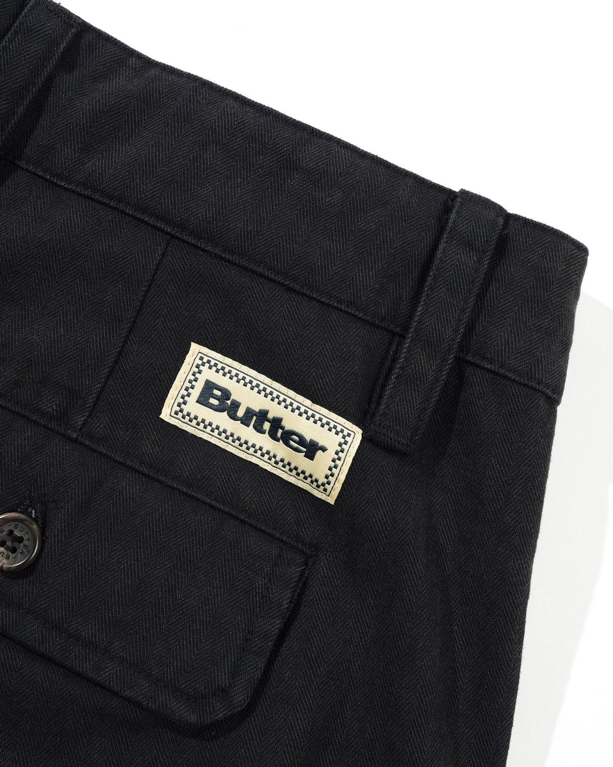 Pleated Trousers, Washed Black