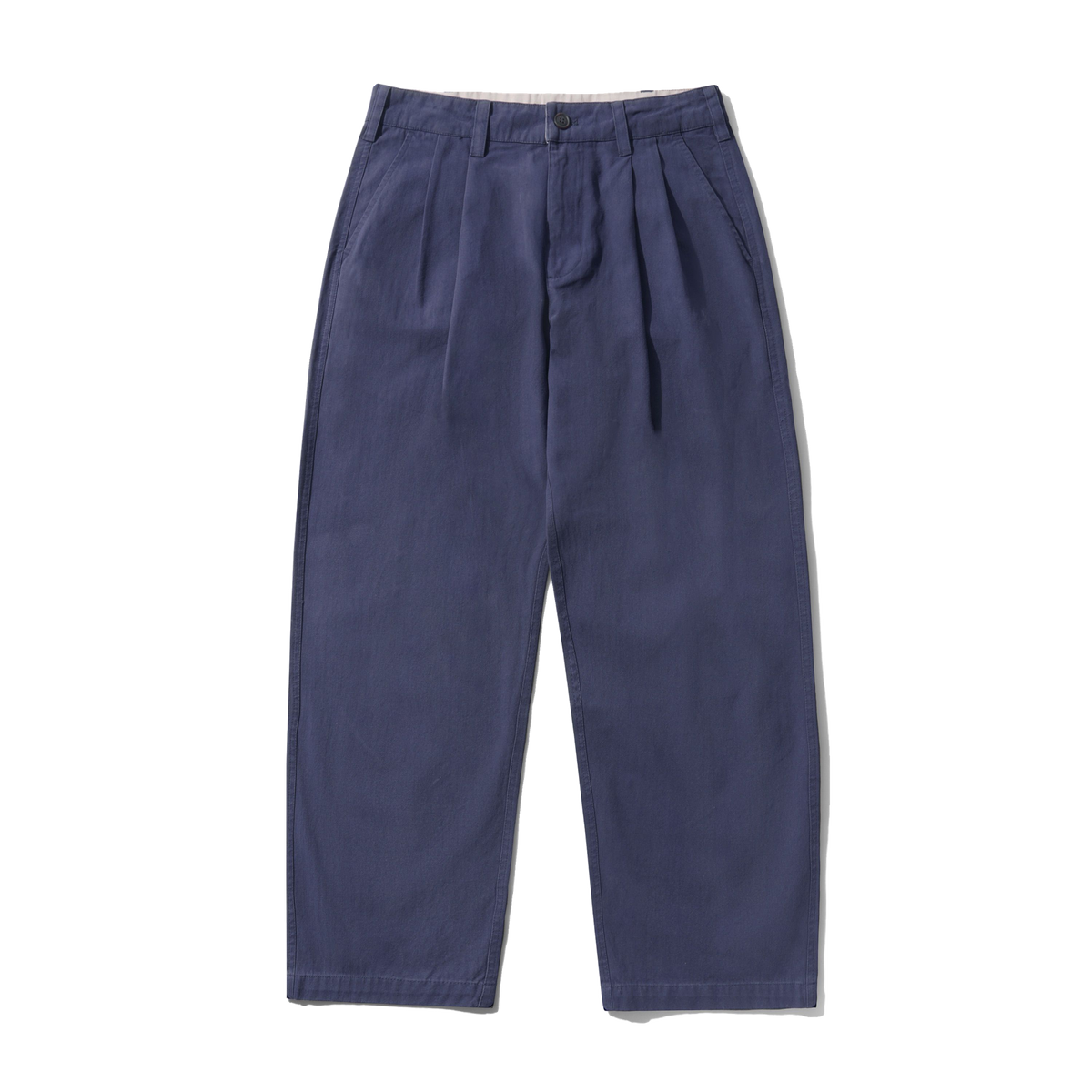 Pleated Trousers, Washed Navy