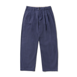 Pleated Trousers, Washed Navy
