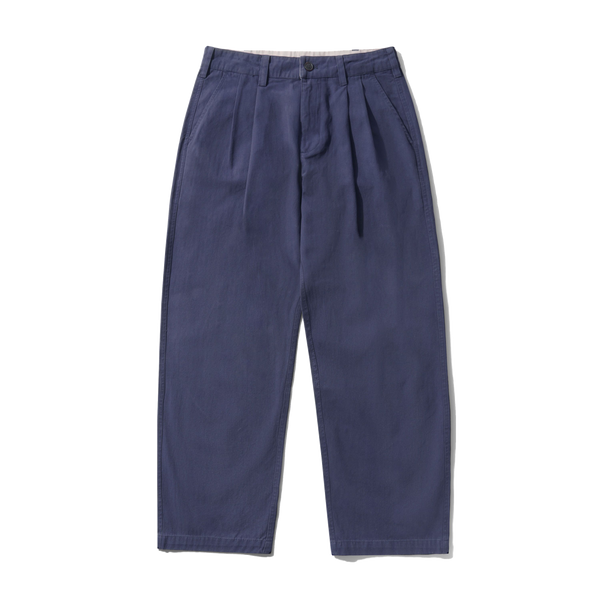 Butter Goods Pleated Trousers, Washed Navy