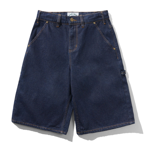 Cash Only Point Denim Shorts, Raw Denim