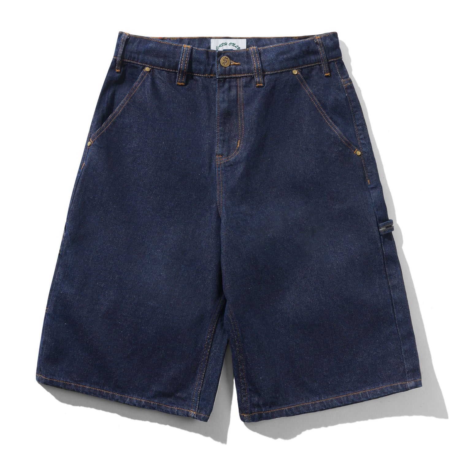 Point Denim Shorts, Raw Denim