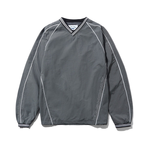 Cash Only Point Nylon Pullover, Grey