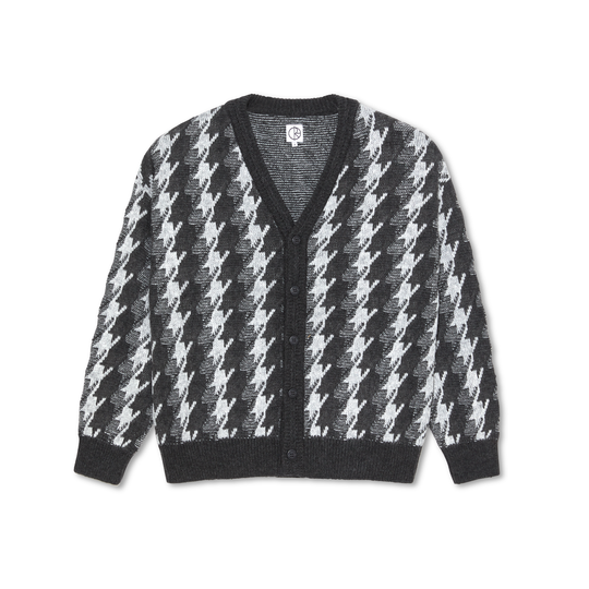 Louis Cardigan Houndstooth, Grey
