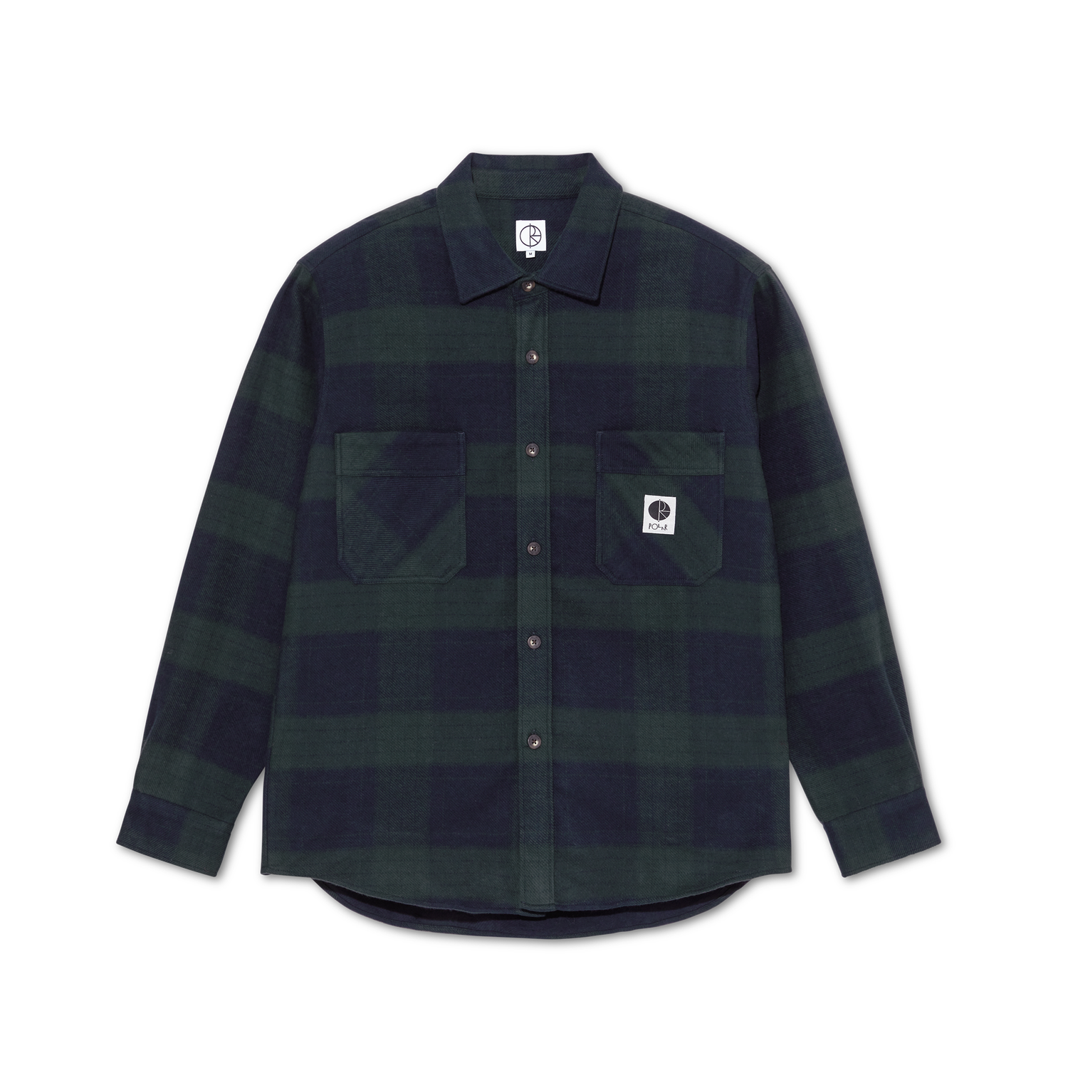 Mike L/S Flannel Shirt, Navy / Teal