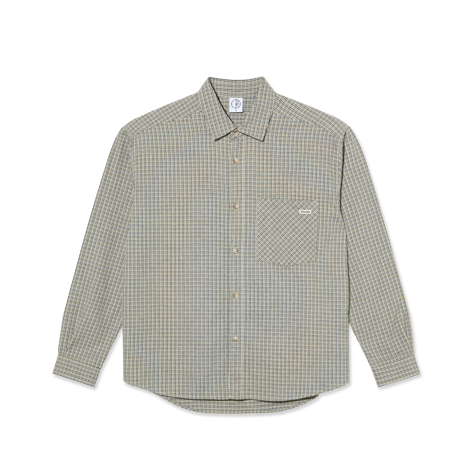 Mitchell L/S Shirt, Creme Check