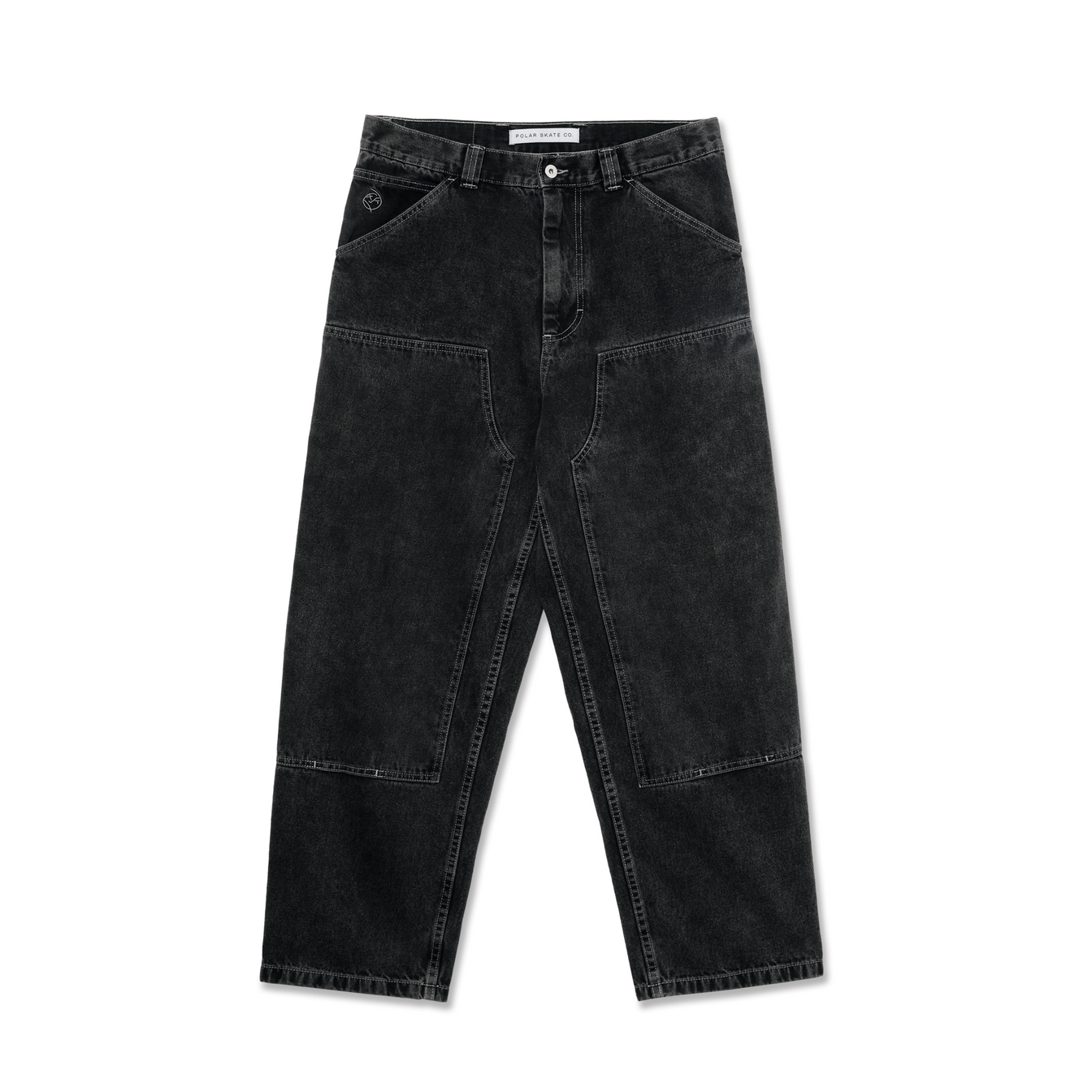 Big Boy Work Knee Pants, Silver Black