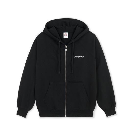 Default '12 Faces' Zip Up Hood, Black