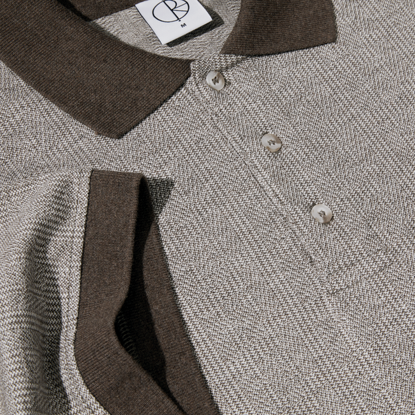 Polar Skate Co. Illusion Surf Polo Shirt, Brown