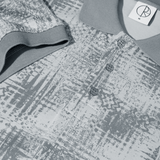 Scribble Surf Polo Shirt, Silver