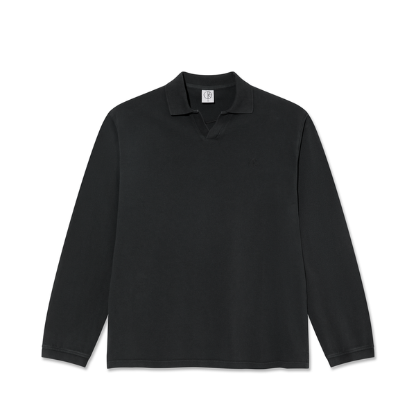 Polar Skate Co. Serge L/S Polo Shirt, Black