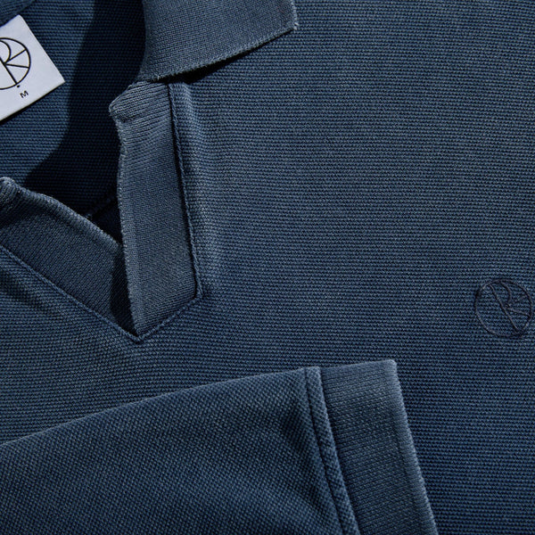 Polar Skate Co. Serge L/S Polo Shirt, Blue