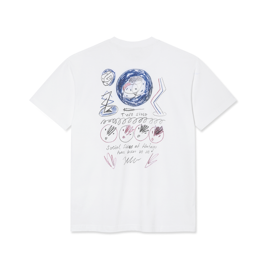 Social Side Tee, White