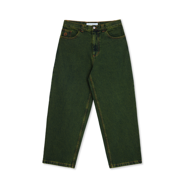 Polar Skate Co. Big Boy Jeans, Chartreuse / Blue