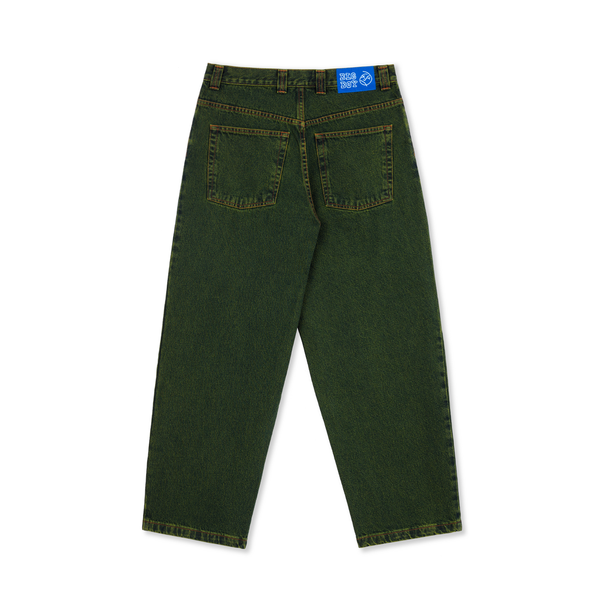 Polar Skate Co. Big Boy Jeans, Chartreuse / Blue