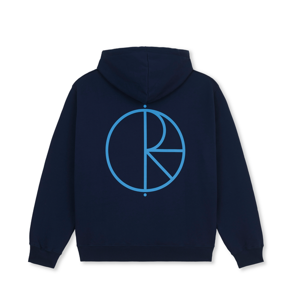 Polar Skate Co. Dave Stroke Logo Pullover Hood, Dark Blue