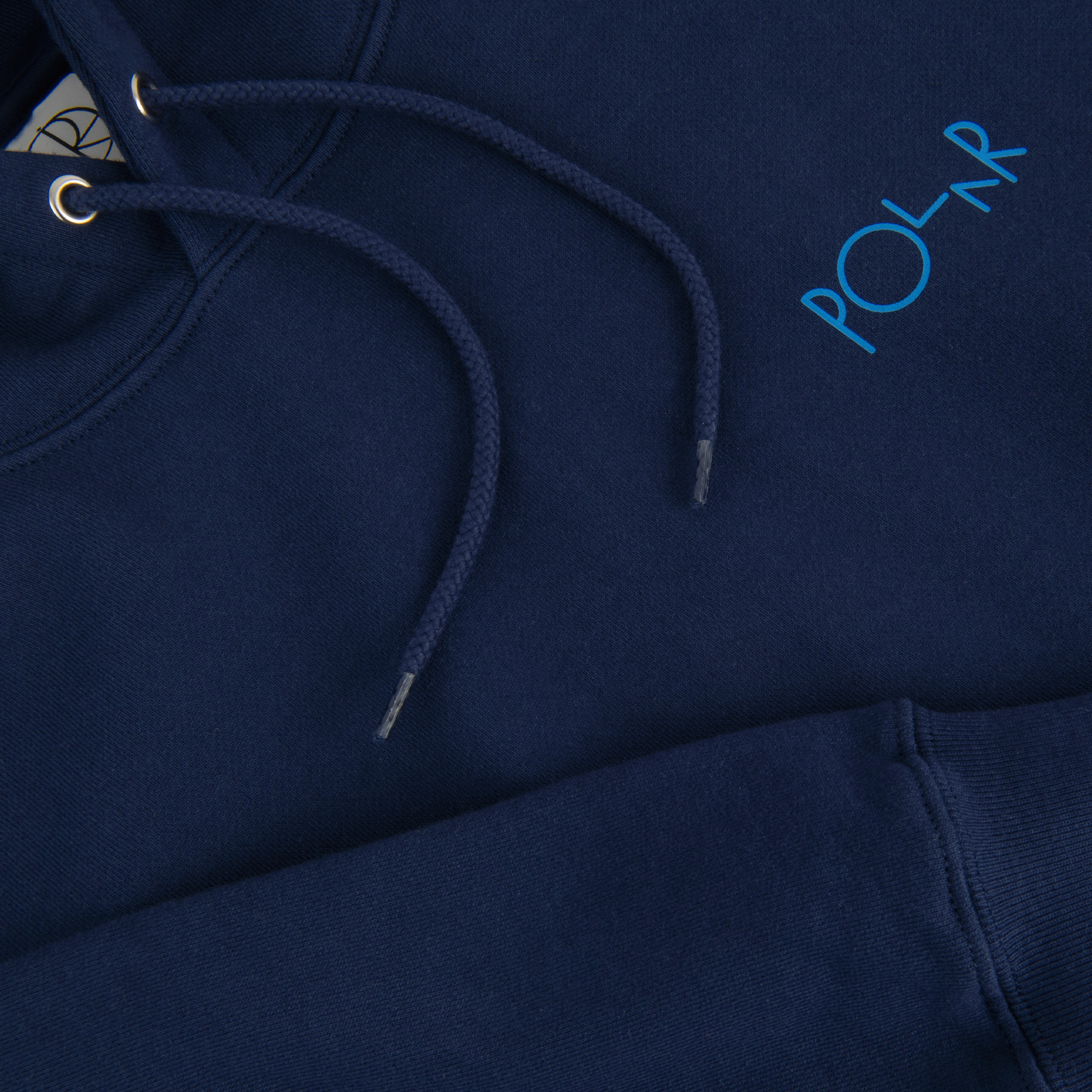 Dave Stroke Logo Pullover Hood, Dark Blue