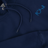 Dave Stroke Logo Pullover Hood, Dark Blue