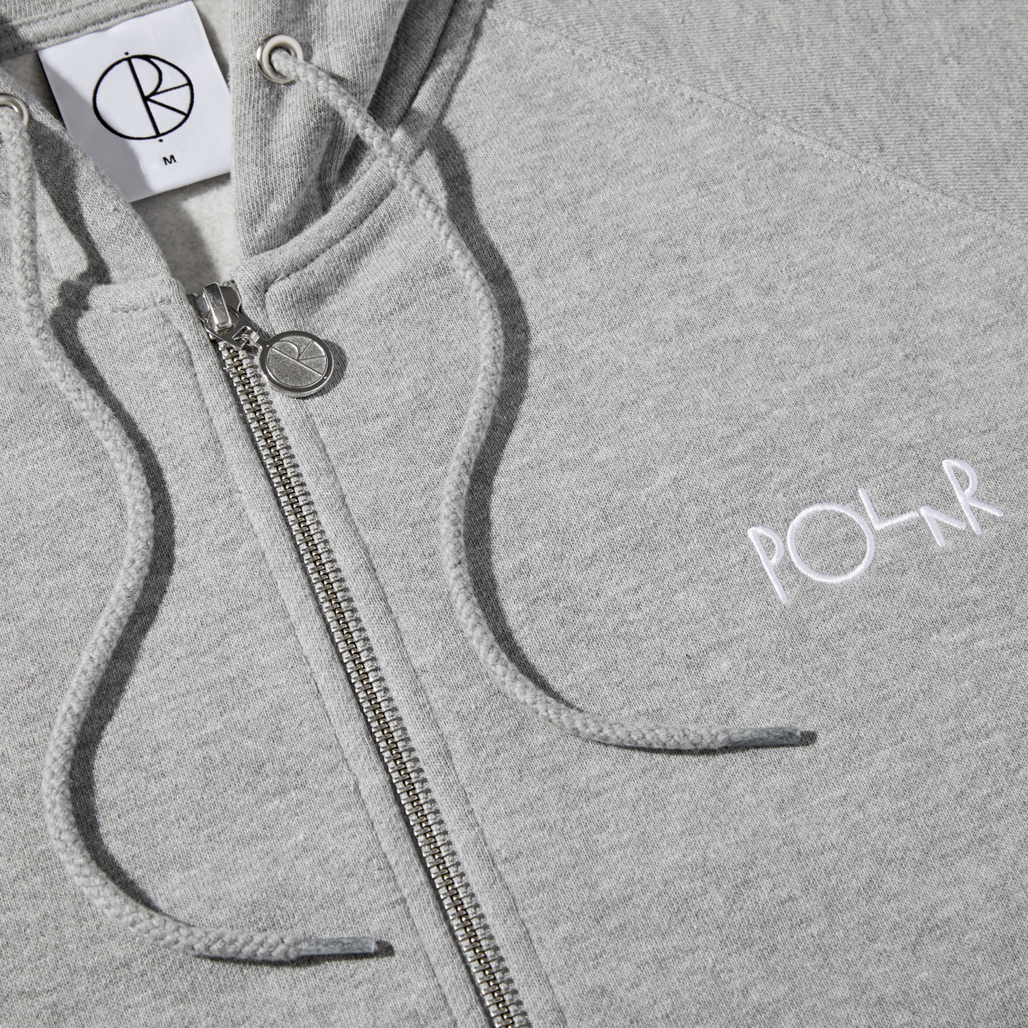 Default Zip Hoodie, Heather Grey