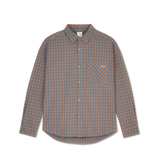 Michell L/S Shirt, Blue / Rust
