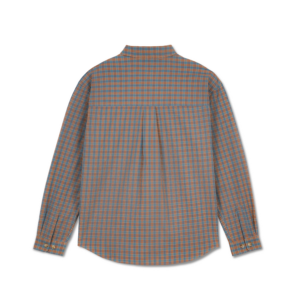 Polar Skate Co. Michell L/S Shirt, Blue / Rust